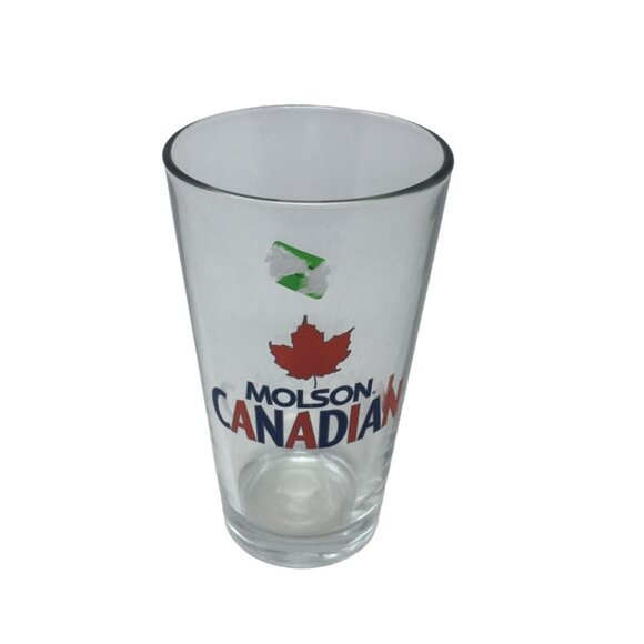 Vintage MOLSON CANADIAN Clear Glass Cup with number 32 On The Bottom - Picture 2 of 9